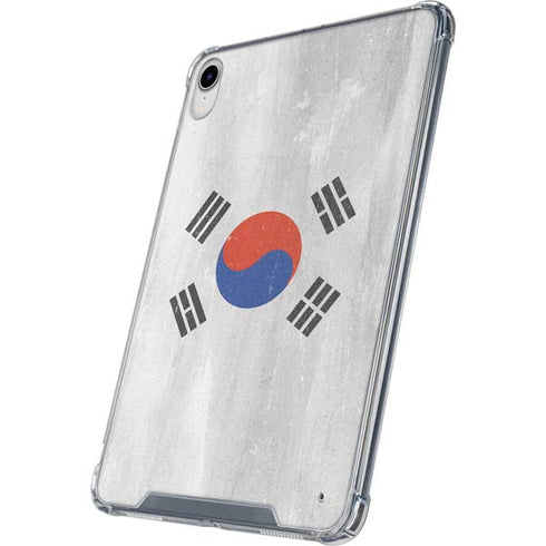 South Korean Flag Distressed iPad 11th Gen (2025) Clear Case