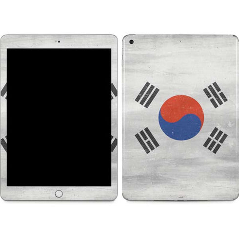 South Korean Flag Distressed Apple iPad Skin