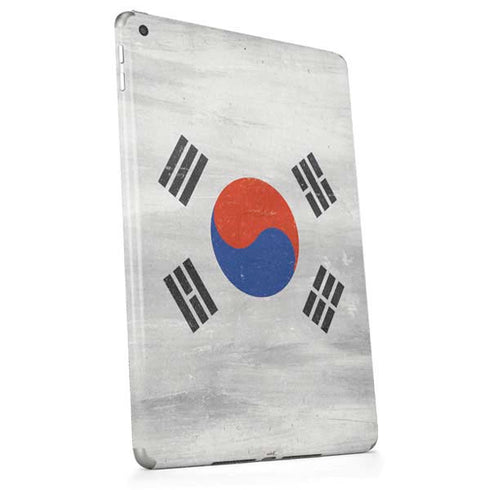 South Korean Flag Distressed Apple iPad Skin