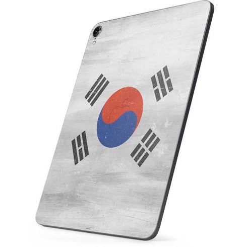 South Korean Flag Distressed Apple iPad Pro Skin
