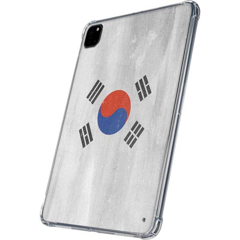 South Korean Flag Distressed iPad Pro 11in (2024) Clear Case