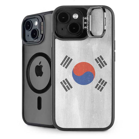 South Korean Flag Distressed iPhone 14 Plus Kickstand Case