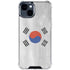 South Korean Flag Distressed iPhone 15 Clear Case