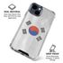 South Korean Flag Distressed iPhone 15 Clear Case