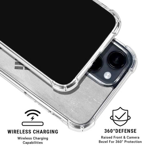 South Korean Flag Distressed iPhone 15 Clear Case