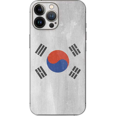 South Korean Flag Distressed iPhone 15 Pro Max Skin