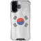 South Korean Flag Distressed iPhone 16 Clear Case