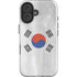 South Korean Flag Distressed iPhone 16 Impact Case