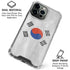 South Korean Flag Distressed iPhone 16 Pro Clear Case