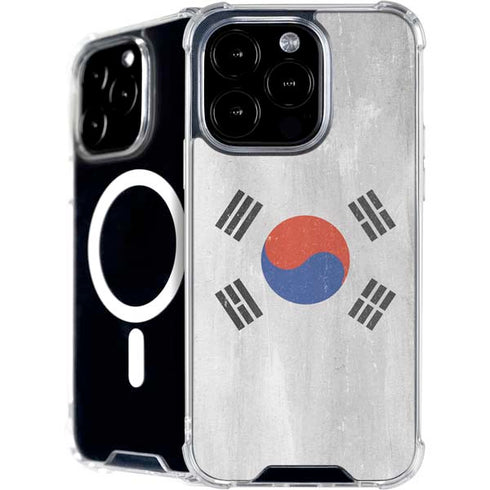 South Korean Flag Distressed iPhone 16 Pro Max MagSafe Case