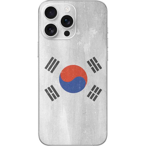 South Korean Flag Distressed iPhone 16 Pro Max Skin