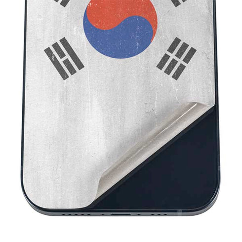 South Korean Flag Distressed iPhone 16 Skin