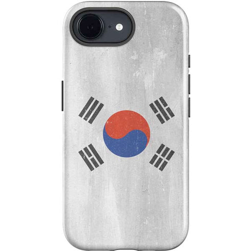 South Korean Flag Distressed iPhone 16e Impact Case