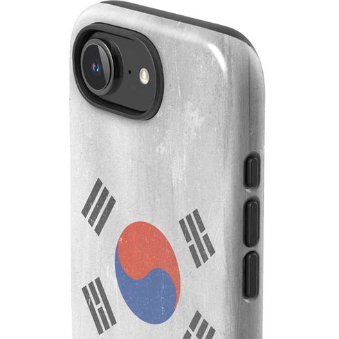 South Korean Flag Distressed iPhone 16e Impact Case