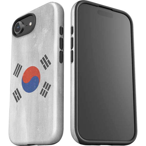 South Korean Flag Distressed iPhone 16e Impact Case
