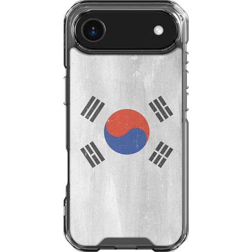 South Korean Flag Distressed iPhone 17 Air Clear Case