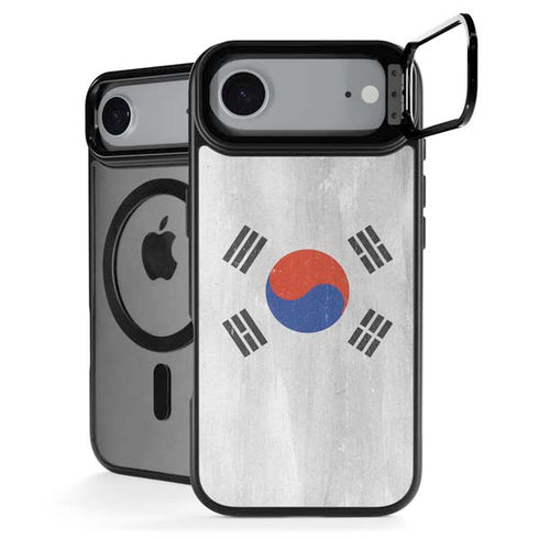 South Korean Flag Distressed iPhone 17 Air Kickstand Case