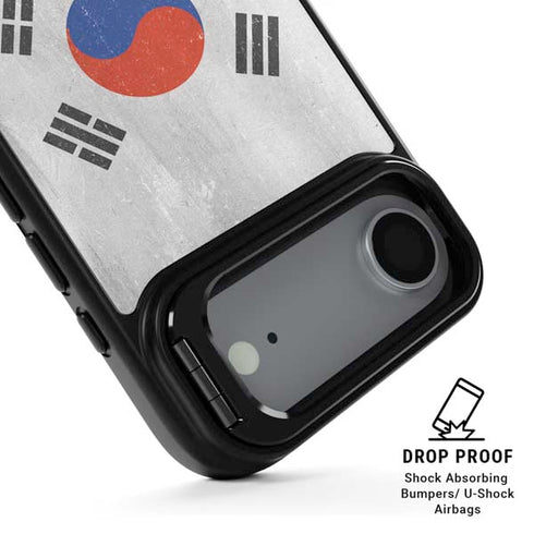 South Korean Flag Distressed iPhone 17 Air Kickstand Case