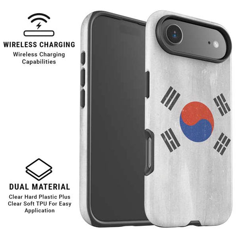 South Korean Flag Distressed iPhone 17 Air Magsafe Impact Case