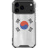 South Korean Flag Distressed iPhone 17 Pro Max Clear Case