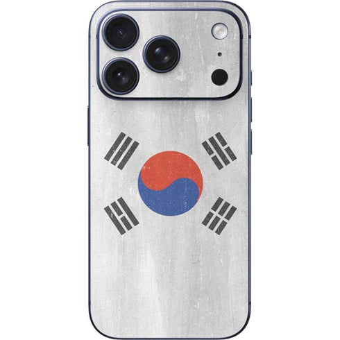 South Korean Flag Distressed iPhone 17 Pro Skin
