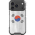 South Korean Flag Distressed iPhone 18 Pro Clear Case