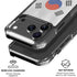 South Korean Flag Distressed iPhone 18 Pro Clear Case