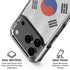 South Korean Flag Distressed iPhone 18 Pro Clear Case