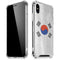 South Korean Flag Distressed iPhone X/XS Clear Case