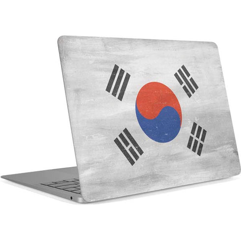 South Korean Flag Distressed Apple MacBook Air Skin