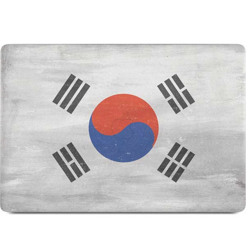 South Korean Flag Distressed MacBook Skins