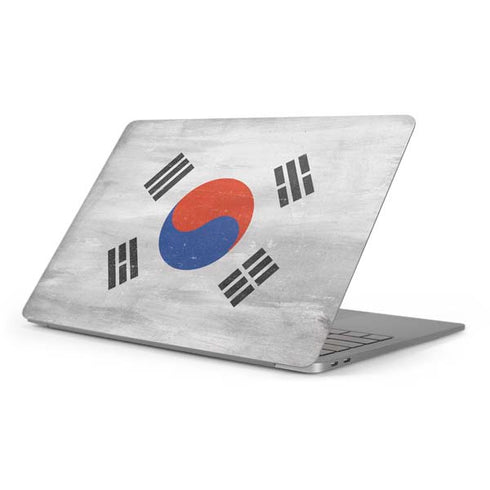 South Korean Flag Distressed Apple MacBook Pro 16-inch Skin
