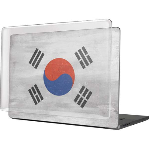 South Korean Flag Distressed MacBook Cases
