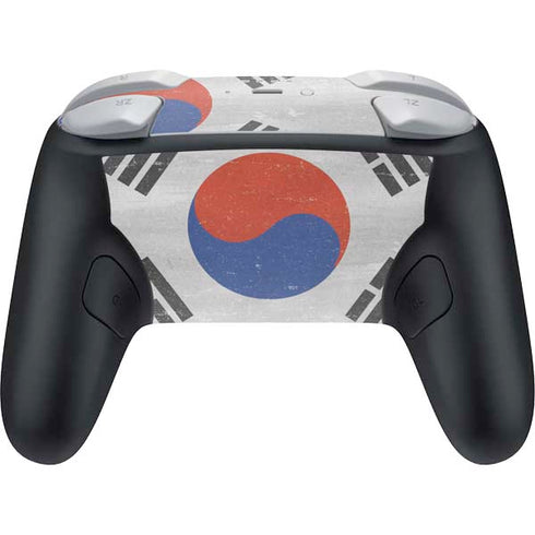 South Korean Flag Distressed Nintendo Switch 2 (2025) Pro Controller Skin