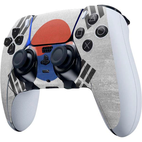 South Korean Flag Distressed PS5 DualSense Edge Pro Controller Skin