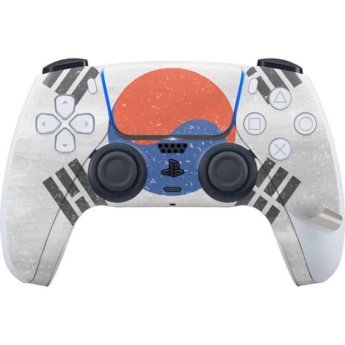 South Korean Flag Distressed PS5 Pro Disk Bundle Skin