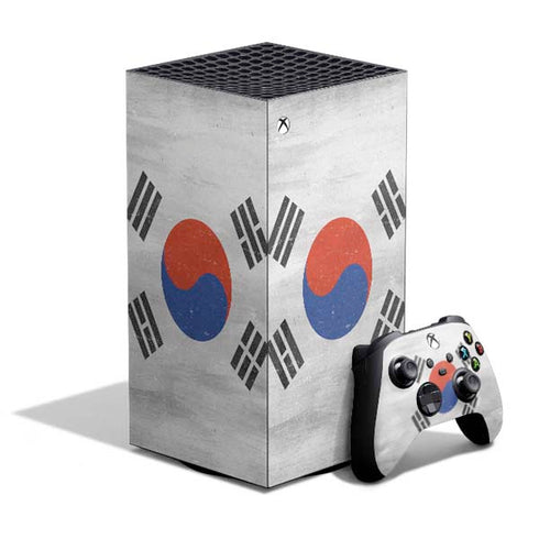 South Korean Flag Distressed XBox Series X Digital Edition Bundle Skin