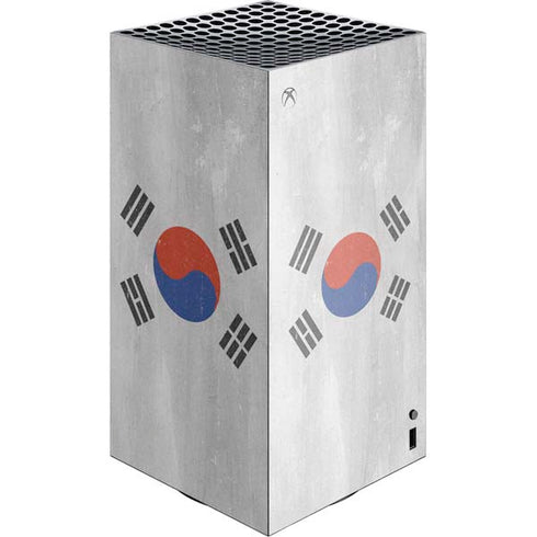 South Korean Flag Distressed XBox Series X Digital Edition Console Skin
