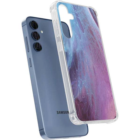 Space Marble Galaxy A55 5G Clear Case