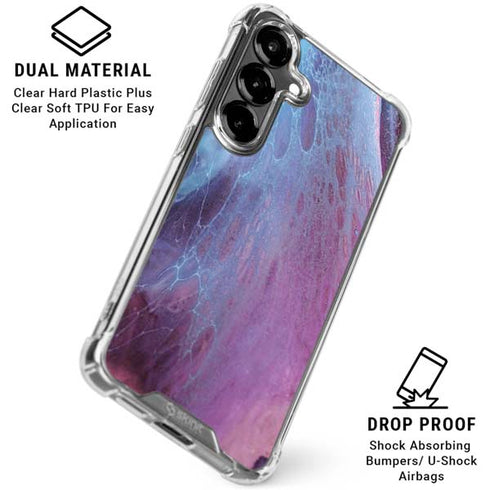 Space Marble Galaxy S26 Plus Clear Case