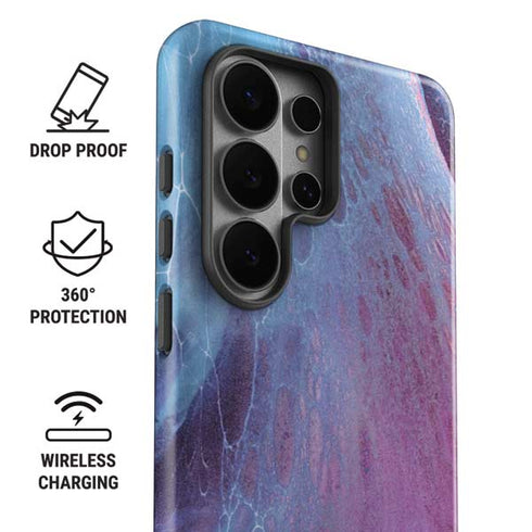 Space Marble Galaxy S26 Ultra Impact Case