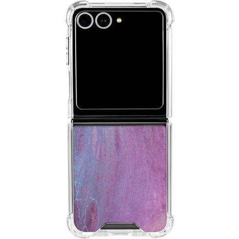 Space Marble Galaxy Z Flip7 Clear Case