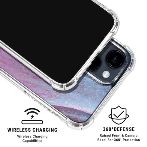 Space Marble iPhone 15 Clear Case