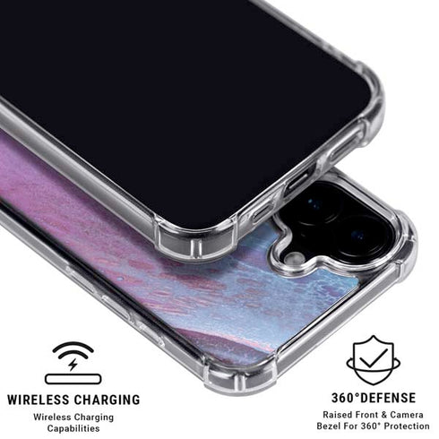 Space Marble iPhone 16 Clear Case
