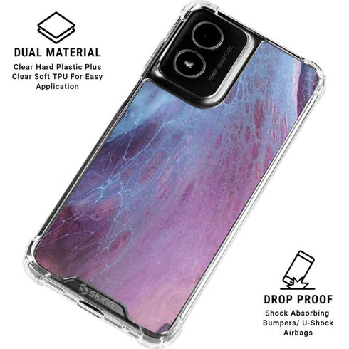 Space Marble Moto G Power 5G (2024) Clear Case