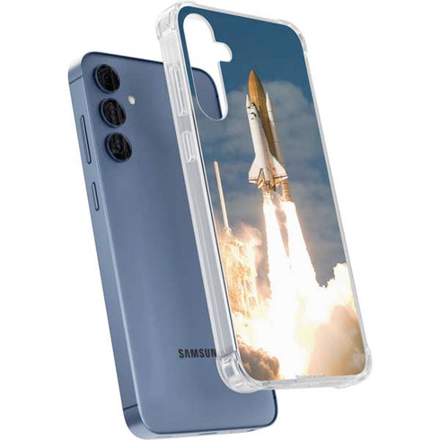 Space Shuttle Atlantis Liftoff Galaxy A55 5G Clear Case