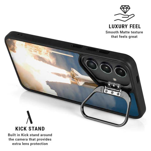 Space Shuttle Atlantis Liftoff Galaxy S25 Plus Kickstand Case