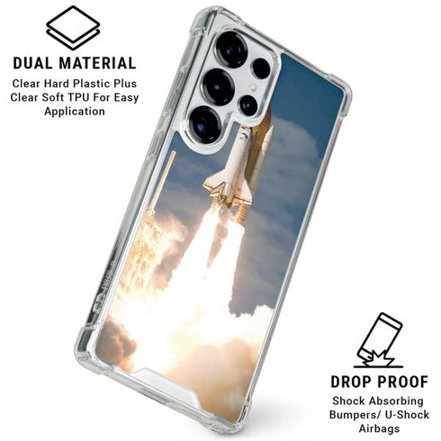 Space Shuttle Atlantis Liftoff Galaxy S26 Ultra Clear Case