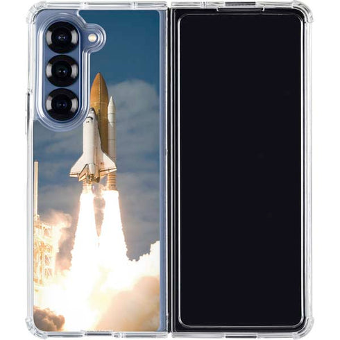 Space Shuttle Atlantis Liftoff Galaxy Z Fold6 Clear Case