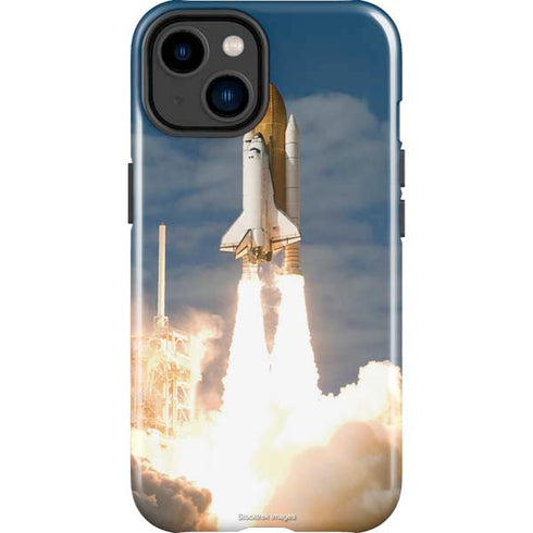 Space Shuttle Atlantis Liftoff iPhone 15 Impact Case